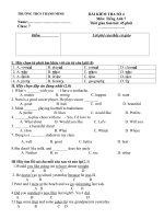 de tieng anh hoc ky II LOP 7