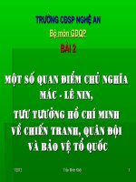 Bài 2 hệ CDĐH