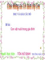 Câu đố về vật nuôi