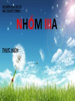 nhóm III A-hệ thống tuần hoàn hóa học