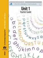 teacher guide unit 1