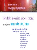 bài thuyết trình môn sinh sản hữu tính