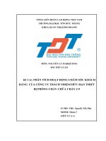 phân tích hoạt động chăm sóc khách hàng của công ty trách nhiệm hữu hạn thiết bị phòng cháy chữa cháy 2-9