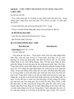 Lịch sử lớp 5: Cuộc chiến tranh bảo vệ Tổ Quốc(năm 1979)