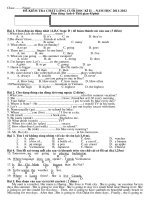 DE THI KIEM TRA KSCL ANH 6 CUOI NAM HK 2