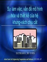 Chuyên đề Sự làm việc vấn đề mô hình hóa và thiết kế của hệ khung vách chịu cắt