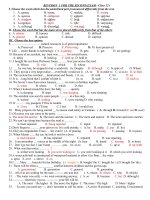 Revisions for the second term ( Key)