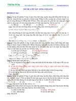 CHỦ ĐỀ 4 ÔN TẬP  SÓNG ÁNH SÁNG