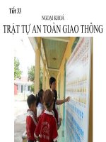 TIẾT 33 NGOẠI KHOÁ ATGT