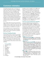 Common mistakes in English