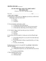 Đề thi năng khiếu lớp 3(2012-2013)