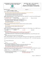 ĐỀ KIỂM TRA 1 TIẾT LÝ 10 NÂNG CAO LẦN 3