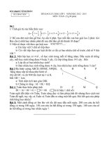 ĐÊ GIAO LUU HSG TỈNH VĨNH PHÚC THI NGÀY 5/5/2013