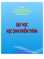 Dạy học HS khiếm thính
