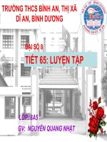 luyen tap dai so 8 tiet 65 thao giang