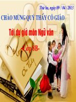 Lựa chọn trật tự từ trong câu- luyện tập