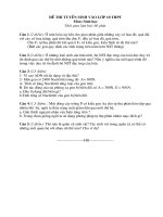 Đe va dap an thi vao THPT mon sinh 9