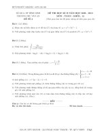 De thi HKII Toan 12 nam 2013