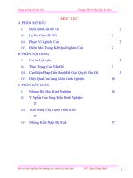 Một số kinh nghiệm bồi dưỡng học sinh yếu kém lớp 9