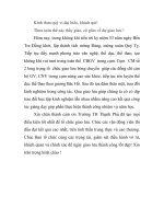 Phát biểu Hội thao Cụm số 2