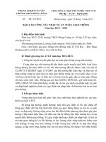 Báo cáo TT an toàn giao thông