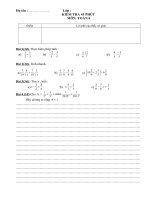 Bài KT số học tiết 93