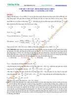 CHỦ ĐỀ 7 ÔN TẬP DÒNG ĐIỆN XOAY CHIỀU  ĐỀ THI ĐAI HỌC CAO ĐẲNG CÁC NĂM