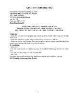 Giáo án chủ điểm tháng 3