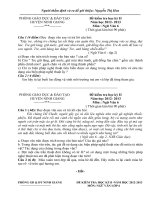 ĐỀ KIỂM TRA NGU VĂN 6 KII