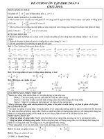 Đề cương ôn tập toán 6-HKII