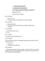 ĐỀ THI CHỌN HỌC SINH GIỎI HUYỆN SƠN TỊNH , QUẢNG NGÃI