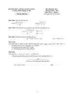 Đề thi học kỳ 2 (Dự phòng) năm 2012-2013