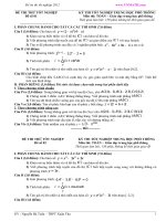 Một số bài thi thử Tốt nghiệp