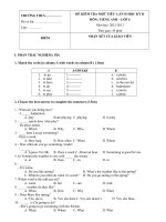 ĐỀ KIỂM TRA 1 TIẾT- HKII- E 6