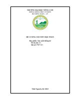 Đề cương chi tiết môn học Xác suất thống kê