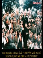 Thanh niên với Bác Hồ