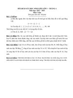 HẮC HẢI - ĐỀ KHẢO SÁT HSG LỚP 3 - THÁNG 4 (LẦN 1)