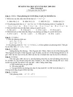 đề thi học kì 2 toán 9 chuẩn