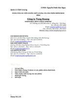 PHÂN TÍCH CÁC TIÊU CHUẨN CHẤT LƯỢNG CỦA SẢN PHẨM NHÔM ĐỊNH HÌNH CÔNG TY TUNG KUANG