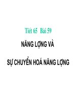 BAI 59:NANG LUONG-SU CHUYEN HOA NANG LUONG
