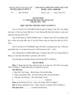 Quyết định hội đồng chấm thi học kì II năm học 2012-2013