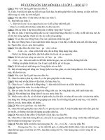 ĐỀ CƯƠNG ÔN TẬP MÔN ĐỊA LÍ -2013