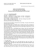 Bản thành tích cuộc vận động học tập làm theo tấm gương đạo đức Hồ Chí Minh