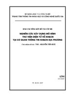 nghiên cứu xây dựng mô hình thư viện điện tử khoa học và công nghệ tại cơ quan thông tin khoa học và công nghệ địa phương
