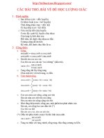 Bài thơ giúp học nhanh công thức lượng giác 10