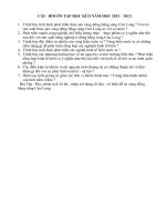 câu hỏi ôn tập Địa 9 HK2