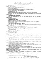 ĐỀ CƯƠNG HỌC KÌ II