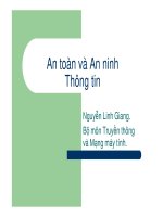 An toàn và an ninh thông tin