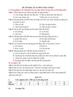 Đề thi công nghệ 7 - kì II