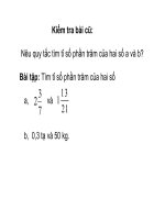 TIÊT 101: LUYỆN TẬP TÌM TỈ SỐ CỦA HAI SỐ